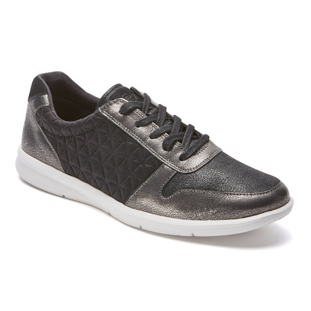 Rockport Sneakers For Womens Black - Ayva Tie - PV5607134